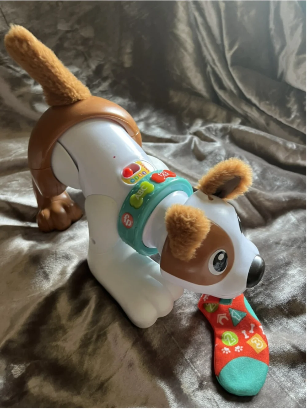 Fisher-Price Smart Stages123 Crawl With Me Puppy Musical Infant Toddler Toy